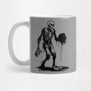 skeleton basketball player Mug